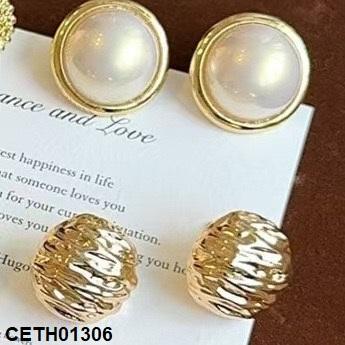 CETH01306 YHC Round Pearl  Tops Pair - CETH