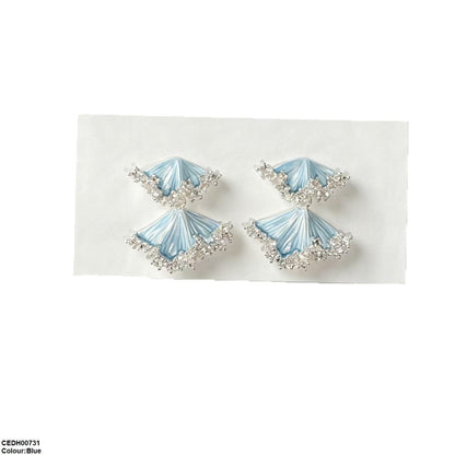 CEDH00731 YHC Double Leaf Drop Earrings - CEDH