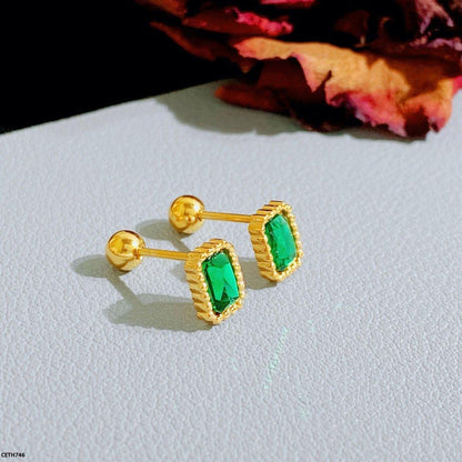 CETH747 DGF Rectangle Stud Tops Pair