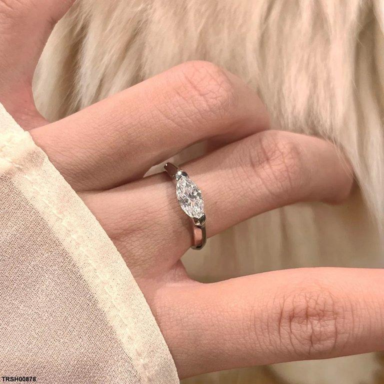 TRSH00878 KYC Marquise Stone ZIRCON Ring  Adjustable - TRSH