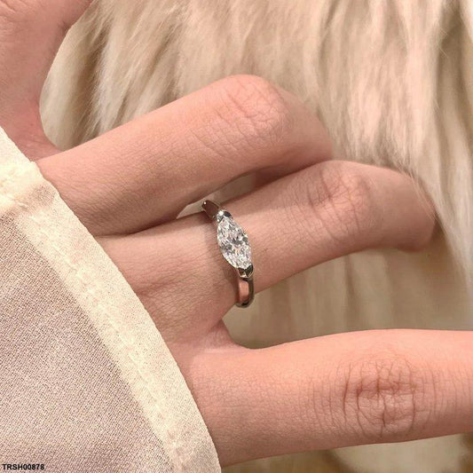 TRSH00878 KYC Marquise Stone ZIRCON Ring  Adjustable - TRSH