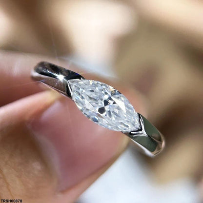 TRSH00878 KYC Marquise Stone ZIRCON Ring  Adjustable - TRSH