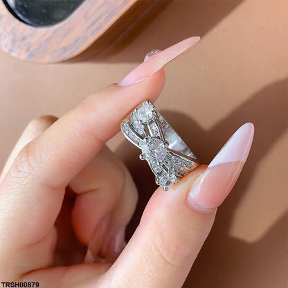 TRSH00879 KYC CrossOver Stone ZIRCON Ring - TRSH
