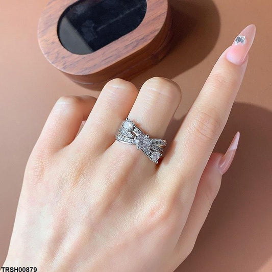 TRSH00879 KYC CrossOver Stone ZIRCON Ring - TRSH