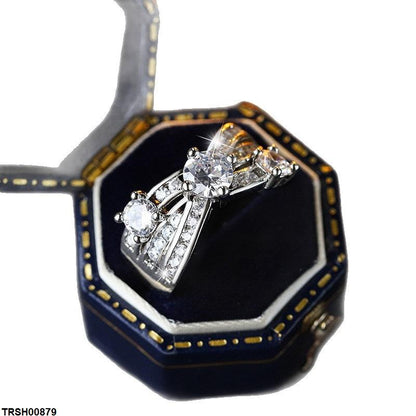 TRSH00879 KYC CrossOver Stone ZIRCON Ring - TRSH
