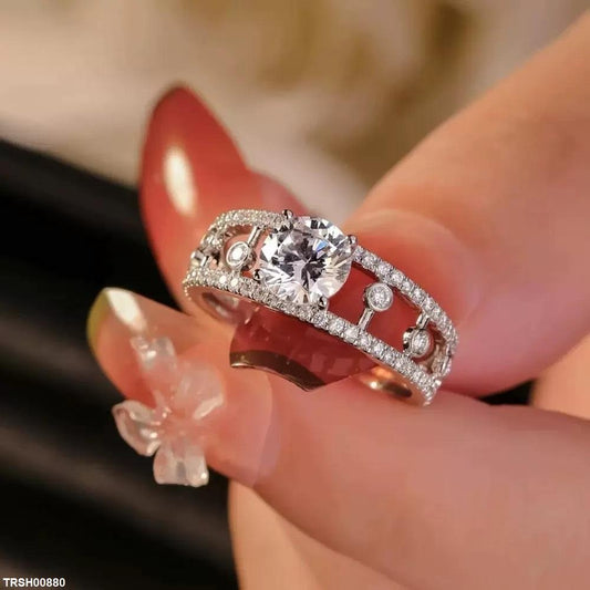 TRSH00880 KYC Solitaire Stone ZIRCON Ring - TRSH