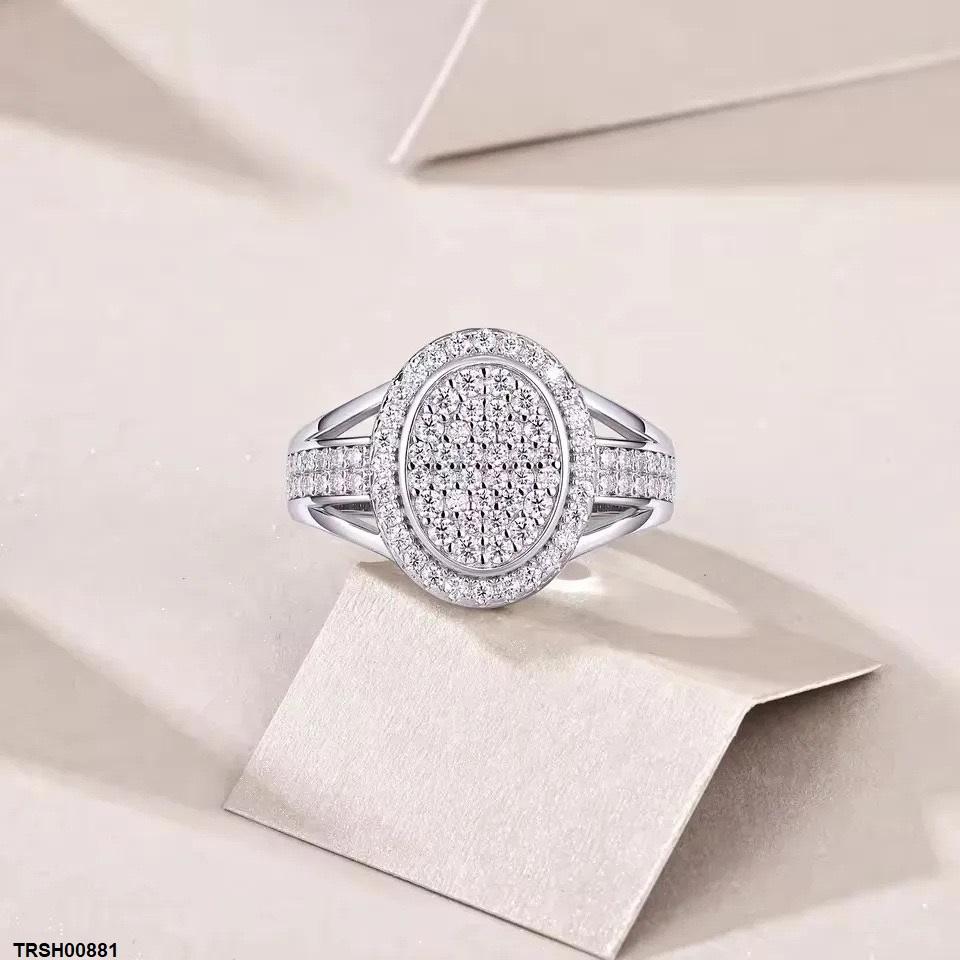 TRSH00881 KYC Oval ZIRCON Stone Ring - TRSH