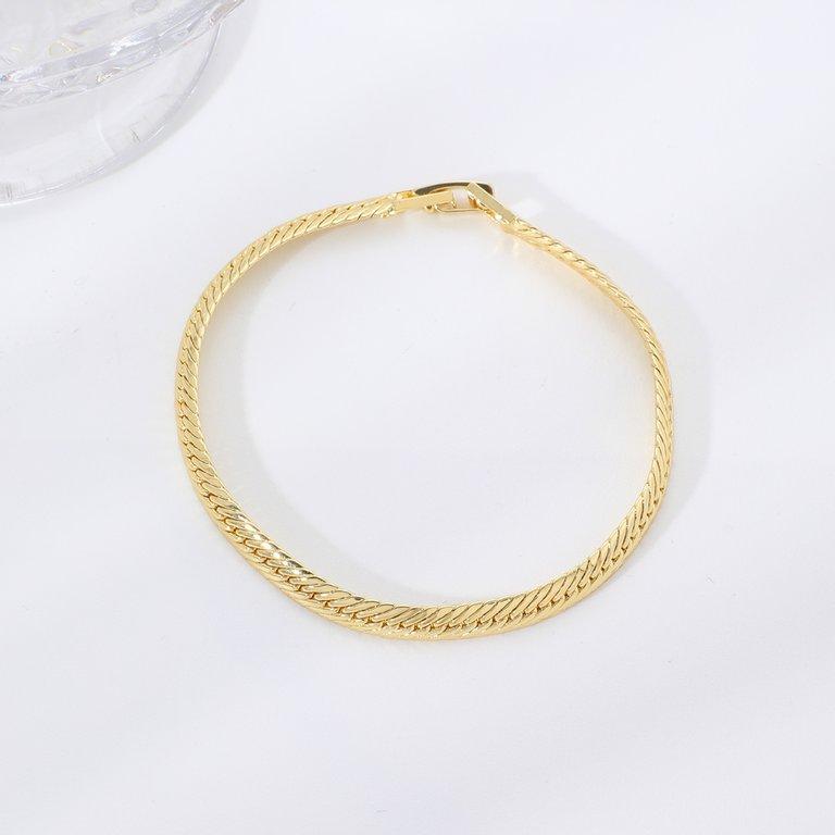TBCH00666 WKO Wave Link Chain Bracelet - TBCH