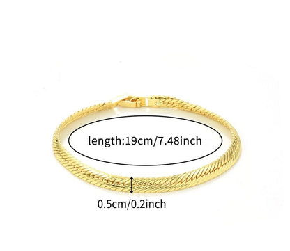 TBCH00666 WKO Wave Link Chain Bracelet - TBCH