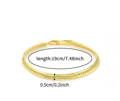 TBCH00666 WKO Wave Link Chain Bracelet - TBCH