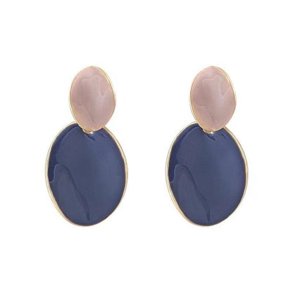 CEDH00603 BTO Oval Trendy Earring - CEDH