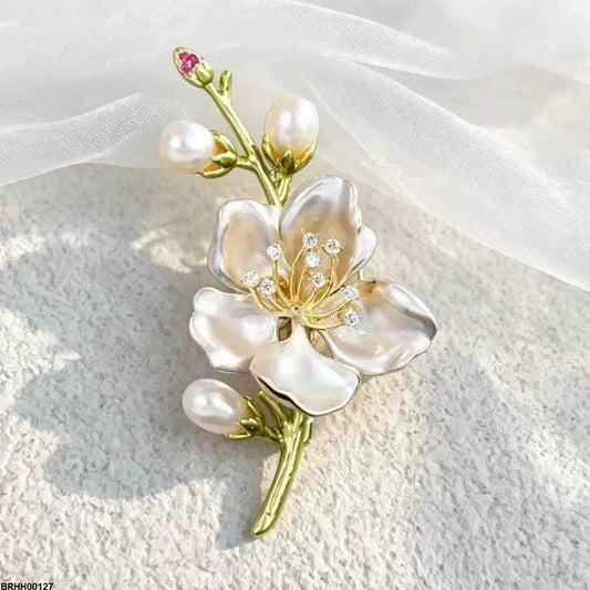 BRHH00127 XST Mongolia Flower Broach - BRHH