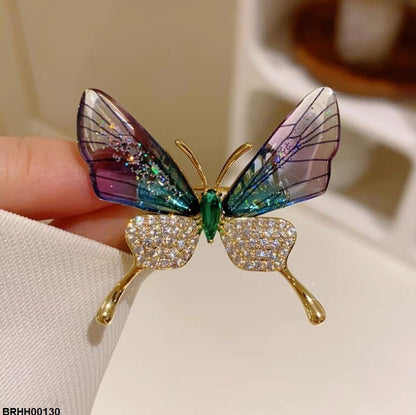 BRHH00130 XST Butterfly Zircon Broach - BRHH