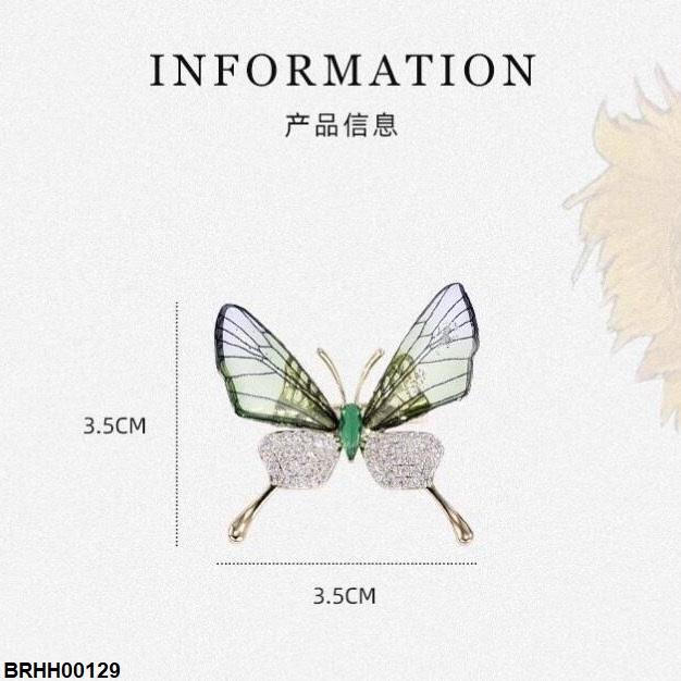 BRHH00129 XST Butterfly Zircon Broach - BRHH