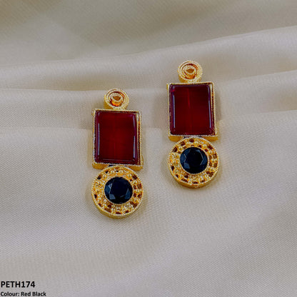 PETH174 FRN Square Ear Tops