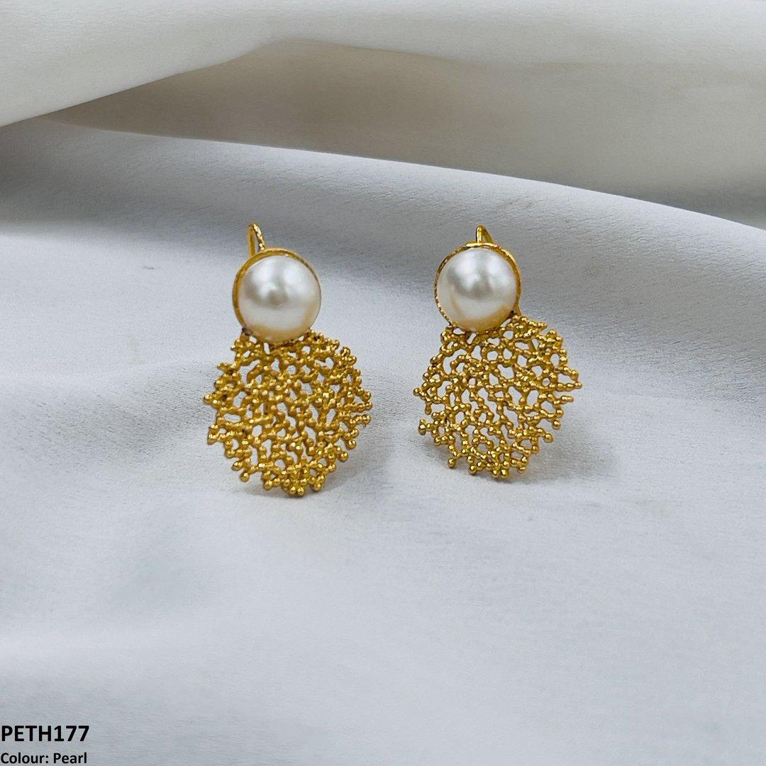 PETH177 FRN Round Ear Tops Pair