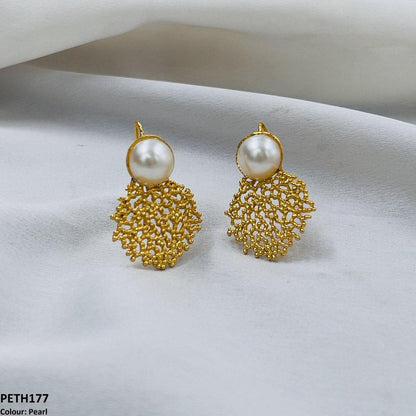 PETH177 FRN Round Ear Tops Pair