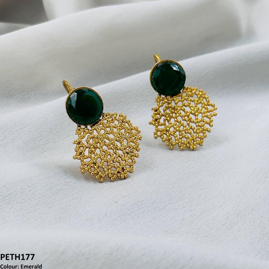 PETH177 FRN Round Ear Tops Pair