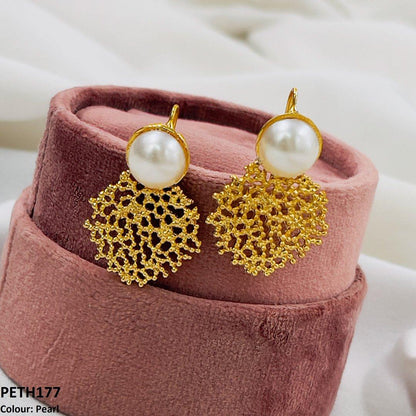 PETH177 FRN Round Ear Tops Pair