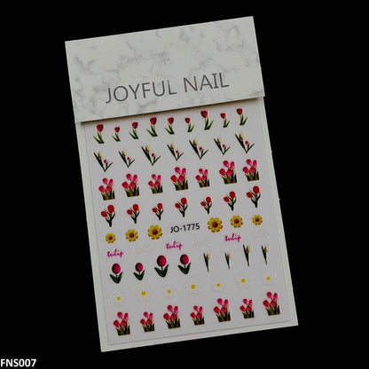 FNS007 PNA Flower/Sun Flower/Rose Nail Sticker