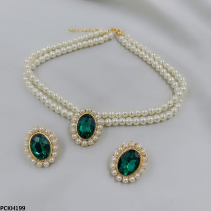 PCKH199 SDQ Pearl Oval Choker Set