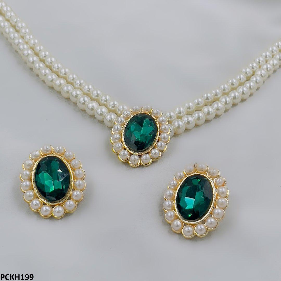 PCKH199 SDQ Pearl Oval Choker Set