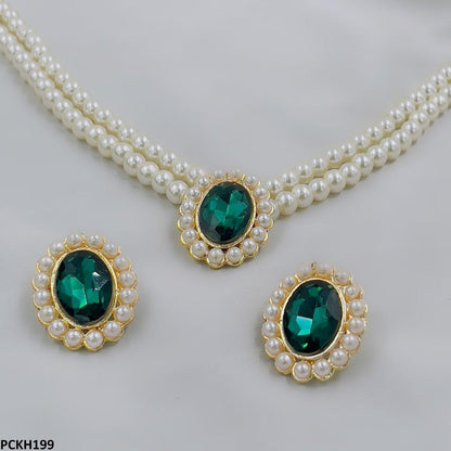 PCKH199 SDQ Pearl Oval Choker Set