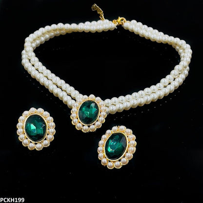 PCKH199 SDQ Pearl Oval Choker Set