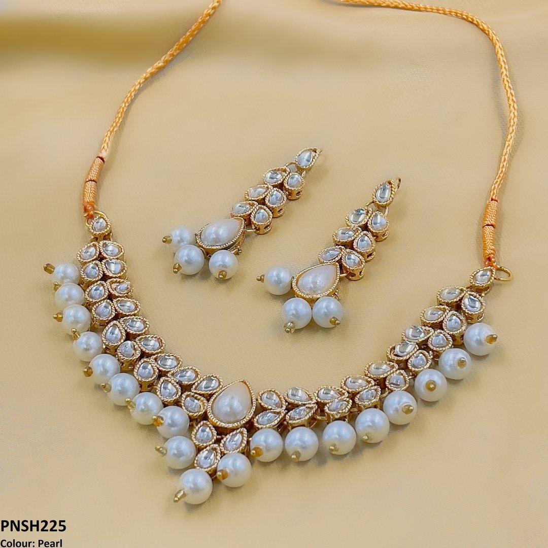 PNSH225 FRN Pear Necklace Set