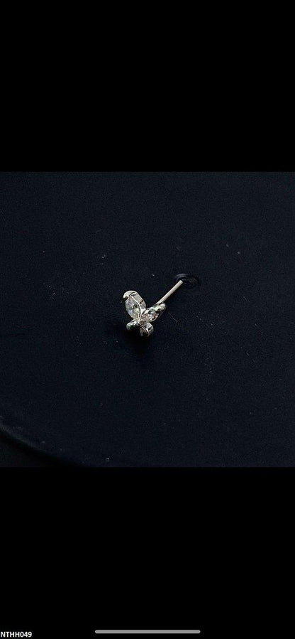 NTHH049 XYL Butterfly Nose Pin