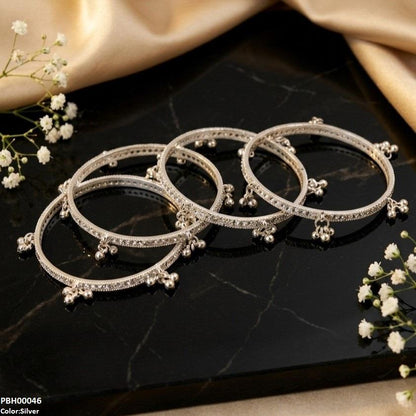 PBH00046 AZM Pearl Drop Kashmiri Bangles Set - PBH