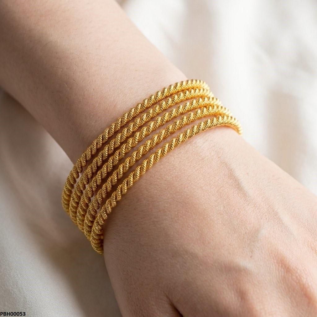 PBH00053 MZM Round Bangles 5 Pcs Set - PBH