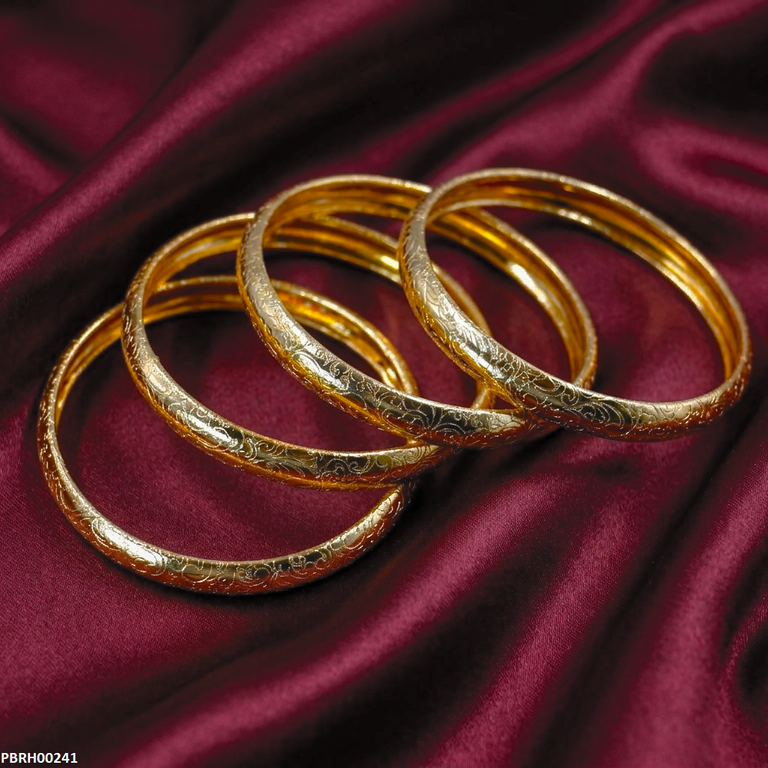 PBRH00241  FRN Flower Design Bangles Set - PBRH