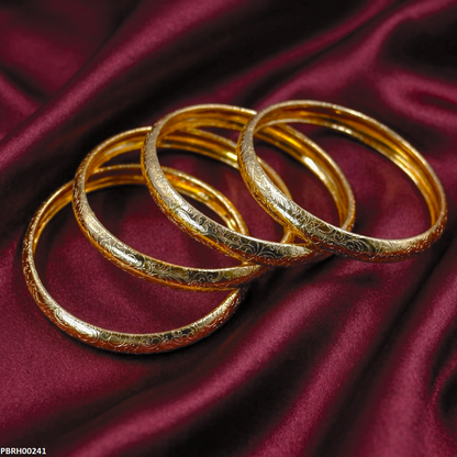 PBRH00241  FRN Flower Design Bangles Set - PBRH