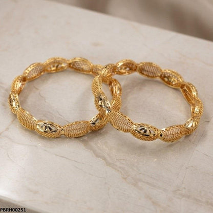 PBRH00251 MZM Oval Link Bangles Set - PBRH