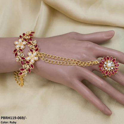 PBRH119 SDQ Pear Leaf Angla Bracelet Adjustable