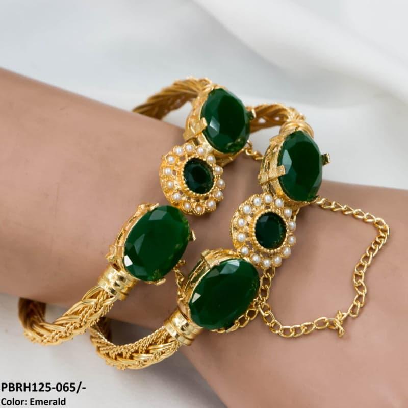 PBRH125 MZM Flower/Bezza Hand Bangles Pair