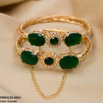 PBRH125 MZM Flower/Bezza Hand Bangles Pair