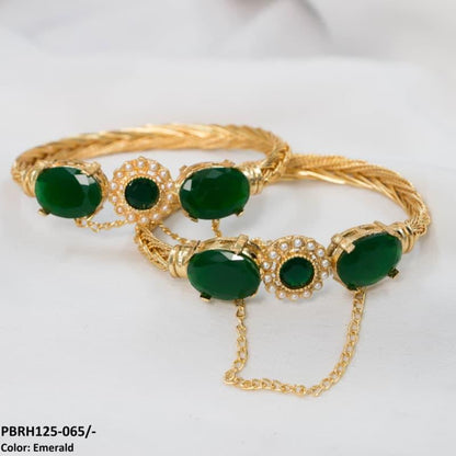 PBRH125 MZM Flower/Bezza Hand Bangles Pair