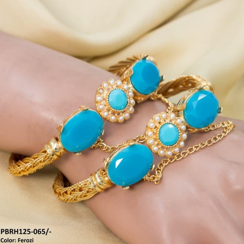 PBRH125 MZM Flower/Bezza Hand Bangles Pair