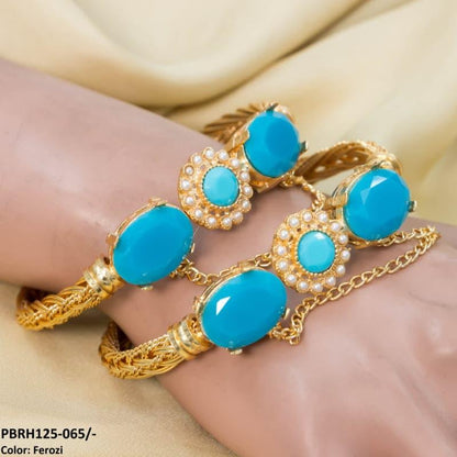 PBRH125 MZM Flower/Bezza Hand Bangles Pair