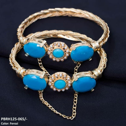 PBRH125 MZM Flower/Bezza Hand Bangles Pair