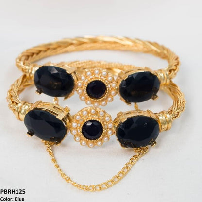 PBRH125 MZM Flower/Bezza Hand Bangles Pair