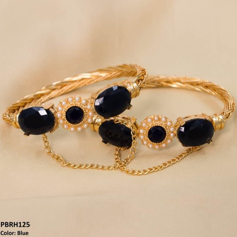 PBRH125 MZM Flower/Bezza Hand Bangles Pair