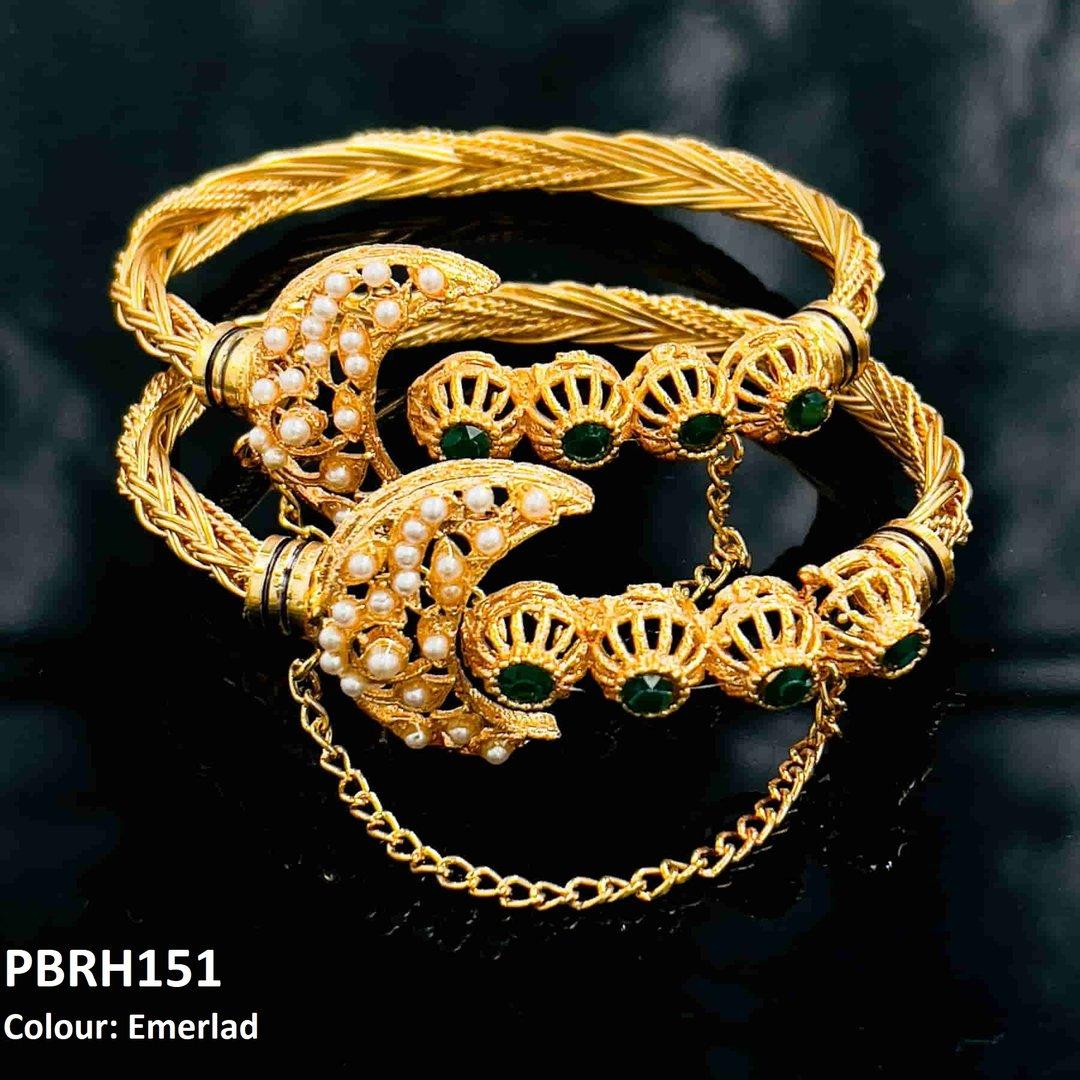 PBRH151 MZM Pearl Moon Bracelet Adjustable