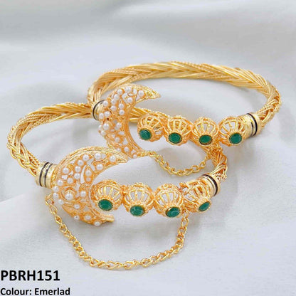 PBRH151 MZM Pearl Moon Bracelet Adjustable