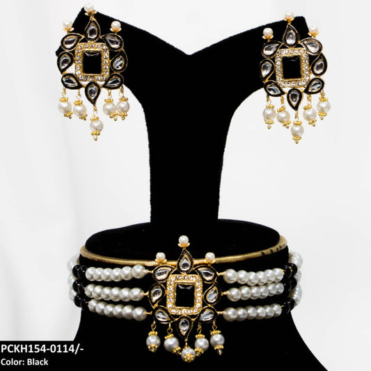 PCKH154 SDQ Chorsi/Saru Pearl Chokar Set