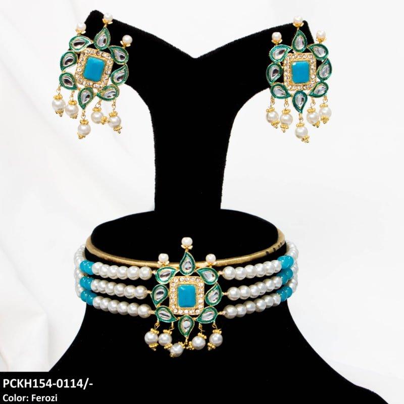 PCKH154 SDQ Chorsi/Saru Pearl Chokar Set
