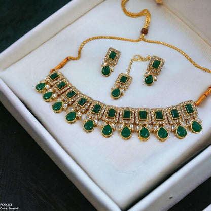 PCKH213 SDQ Pear Rectangle Choker Set