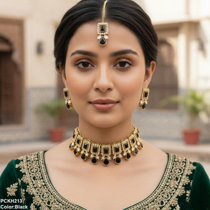 PCKH213 SDQ Pear Rectangle Choker Set